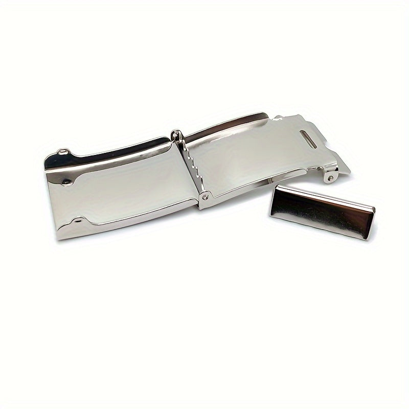 Copper Iron Metal Belt Buckle 40mm Flip Cover Men's Canvas Belt Accessories