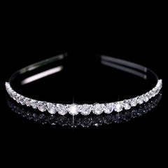 Queen Crown Rhinestone Headband Bridal Wedding Hair Accessory