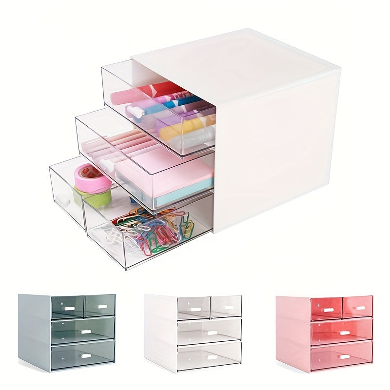 Desk Organizer With Drawer Desk Storage Box With 4 Drawers