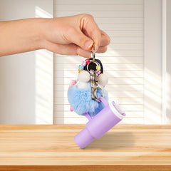 10pcs Mini Tumbler Keychains Compact Lipstick Holder