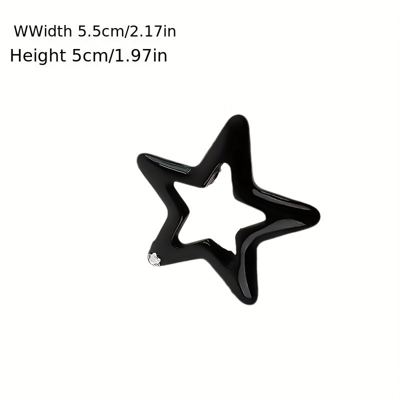 6pcs Star Hair Clips Decorative Hair Accessories for Girls
