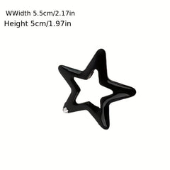 6pcs Star Hair Clips Decorative Hair Accessories for Girls