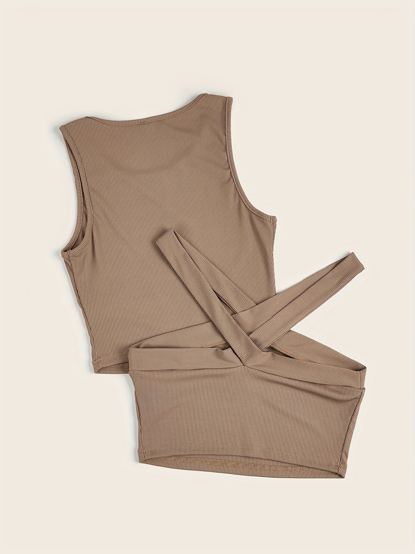 Ribbed Vest Top 2 Pack Sleeveless Summer Top