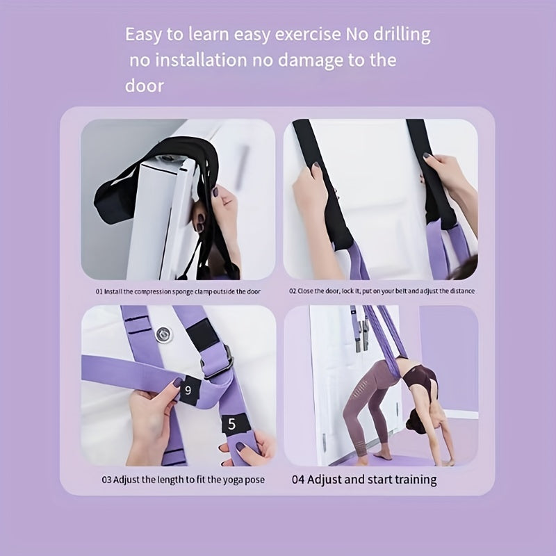 Adjustable Yoga Strap for Stretching and Fitness Pilates Resistance