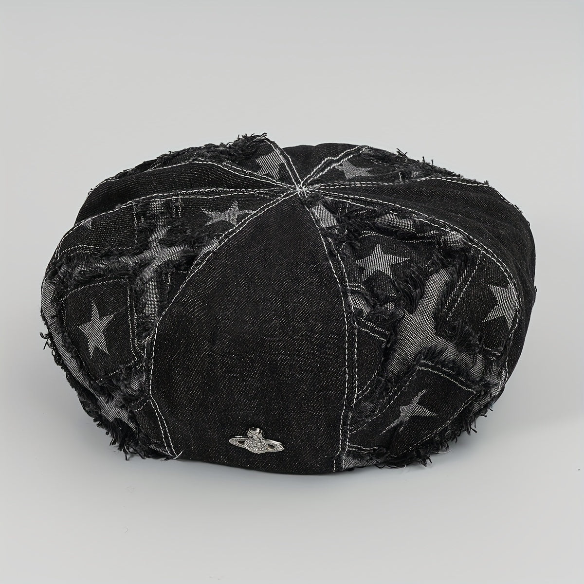 Denim Hat Retro Stitching Five-pointed Star Painter Hat