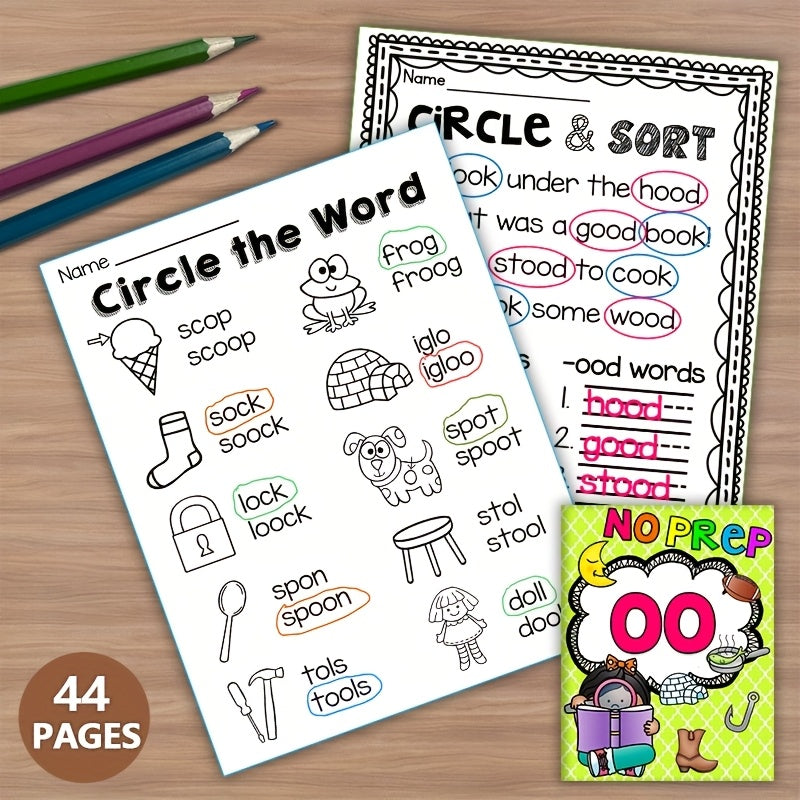 Phonics Workbook: Master 'OO' Word Families