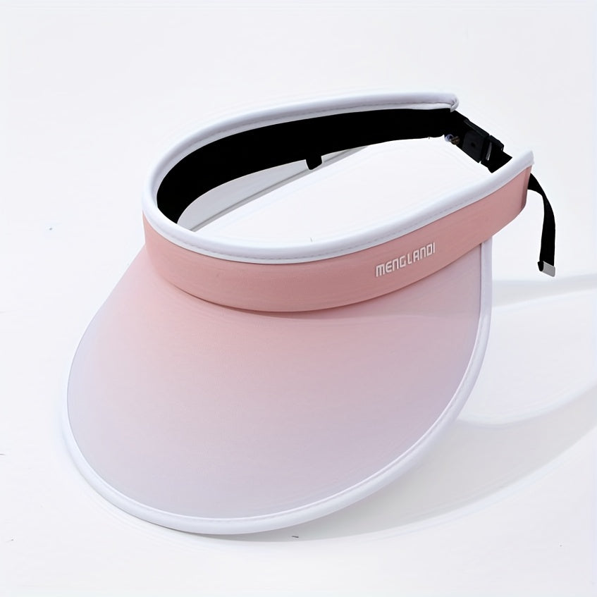 Girls Gradient Top Visor Hat UV Protective Sport Cap For Kids