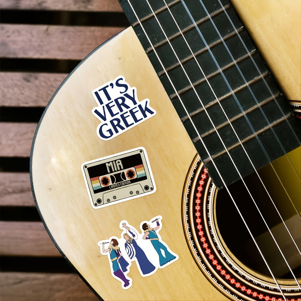 Classic Movie Themed Waterproof Stickers for Laptops, Water Bottles