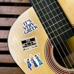 Classic Movie Themed Waterproof Stickers for Laptops, Water Bottles