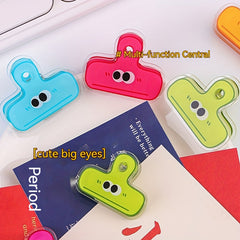 2pcs Acrylic Transparent Cartoon File Storage Clips