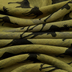 Animal Printed Yarn Scarf Long Sunscreen Shawl Breathable Warm