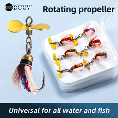 6pcs 10pcs Fly Fishing Bait Hook Salmon Trout Dry Flies Rotating Sequin