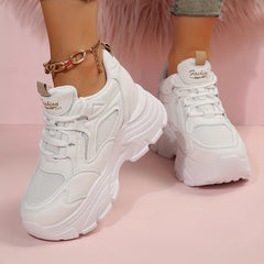 Women's Thick Bottom Running Shoes Mesh Outdoor Sneakers