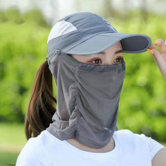 Breathable Sun Hat Neck Protector Cycling Visor Cap