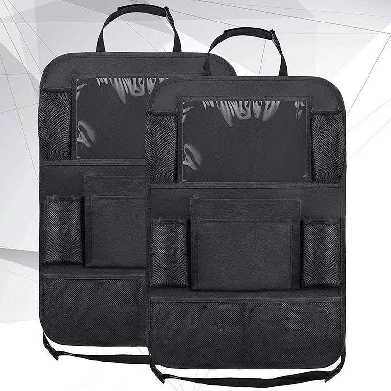 2pcs Car Backseat Storage Bags with 9 Pockets 600D Oxford Material