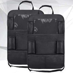 2pcs Car Backseat Storage Bags with 9 Pockets 600D Oxford Material