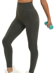 High Waist Solid Yoga Pants Stretch Leggings Women's Activewear
