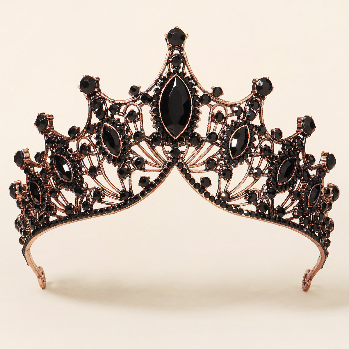 Baroque Style Crown Tiara Bridal Headwear