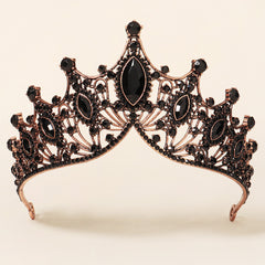 Baroque Style Crown Tiara Bridal Headwear