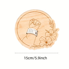 Personalized Floral Laser Cut Wristband Holder for Hospital Room Decor