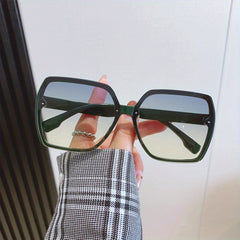 Square Large Frame Shade Sunglasses Women UV Protection Unisex