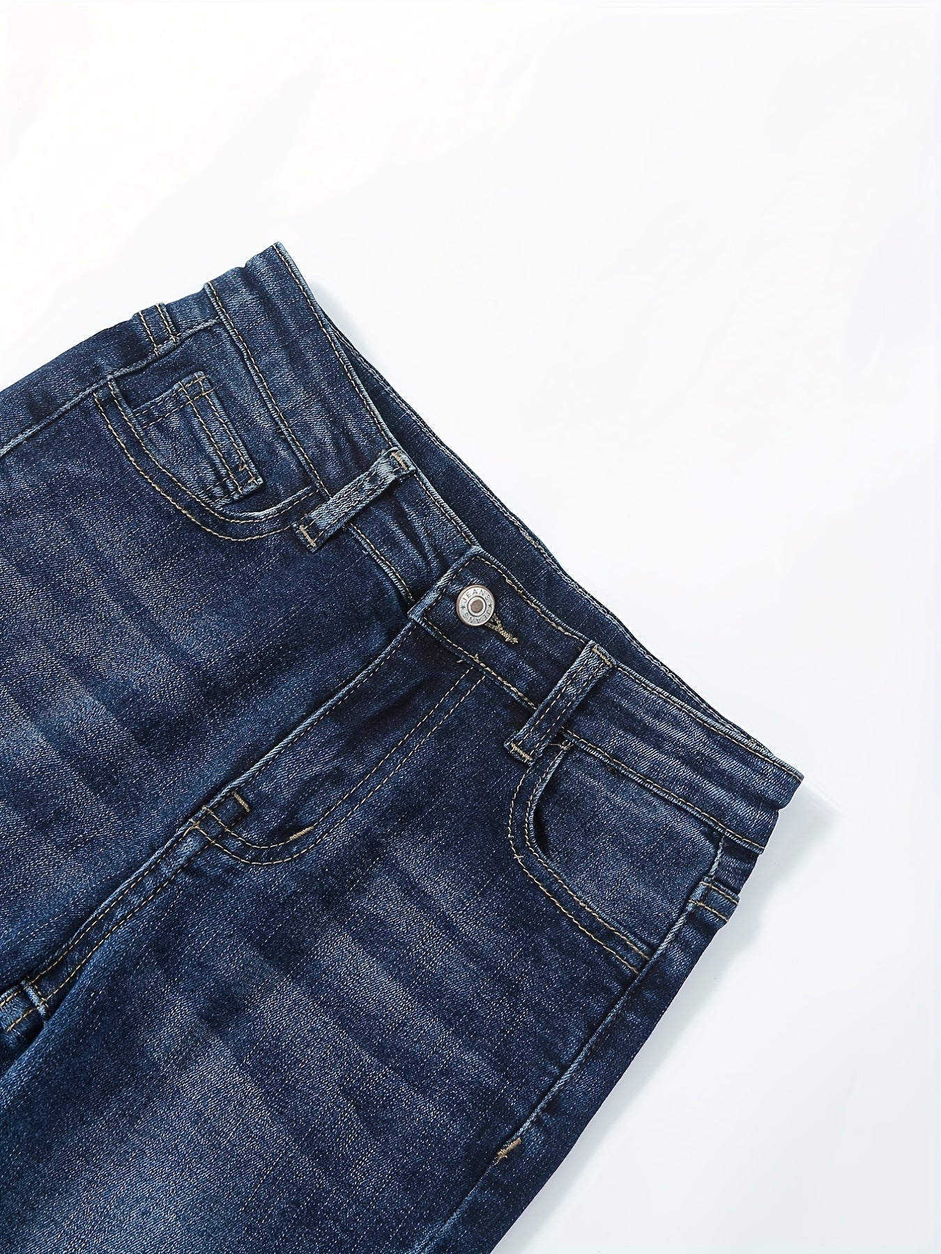 Girls Casual Skinny Slim Fit Denim Long Pants with Pocket Kids Clothing