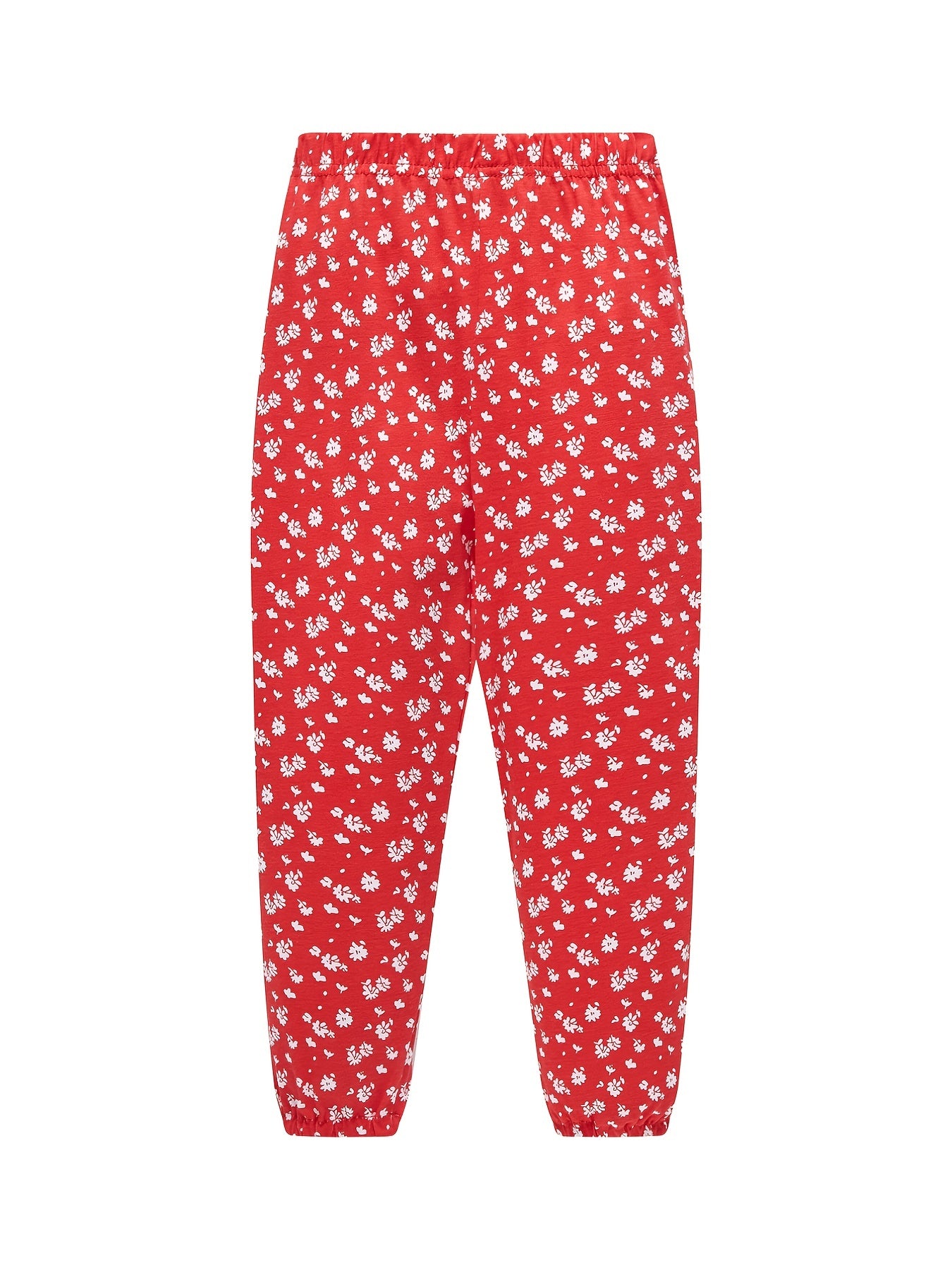Boys Cotton Pajamas Floral Top & Pants Set Kids Clothes