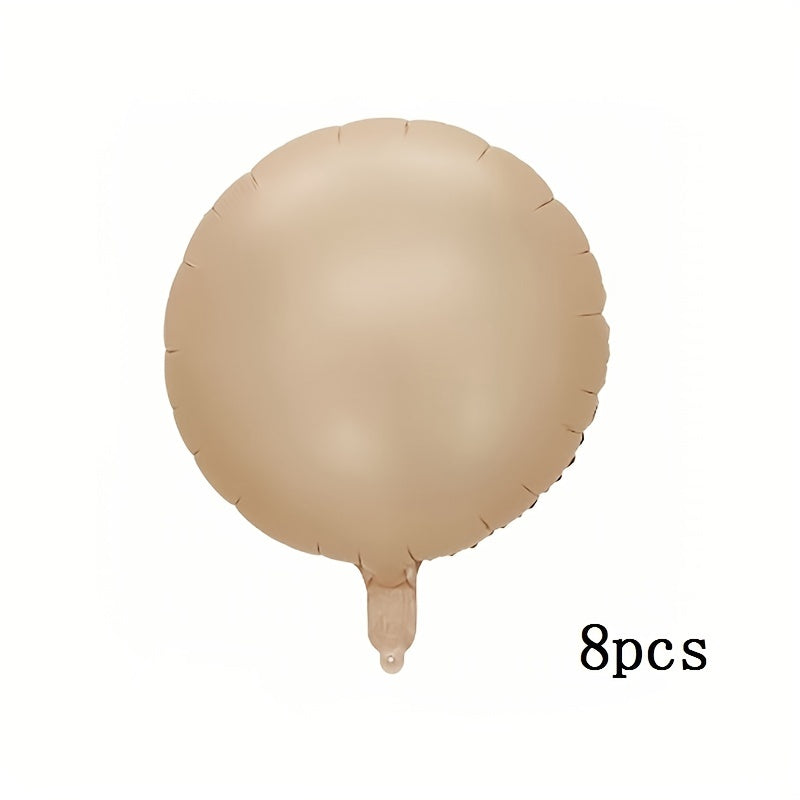 8pcs45 72 Cm Cream Caramel Love Ball Balloons Set