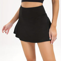 Women's Solid Sports Skorts for Tennis Running and Golf