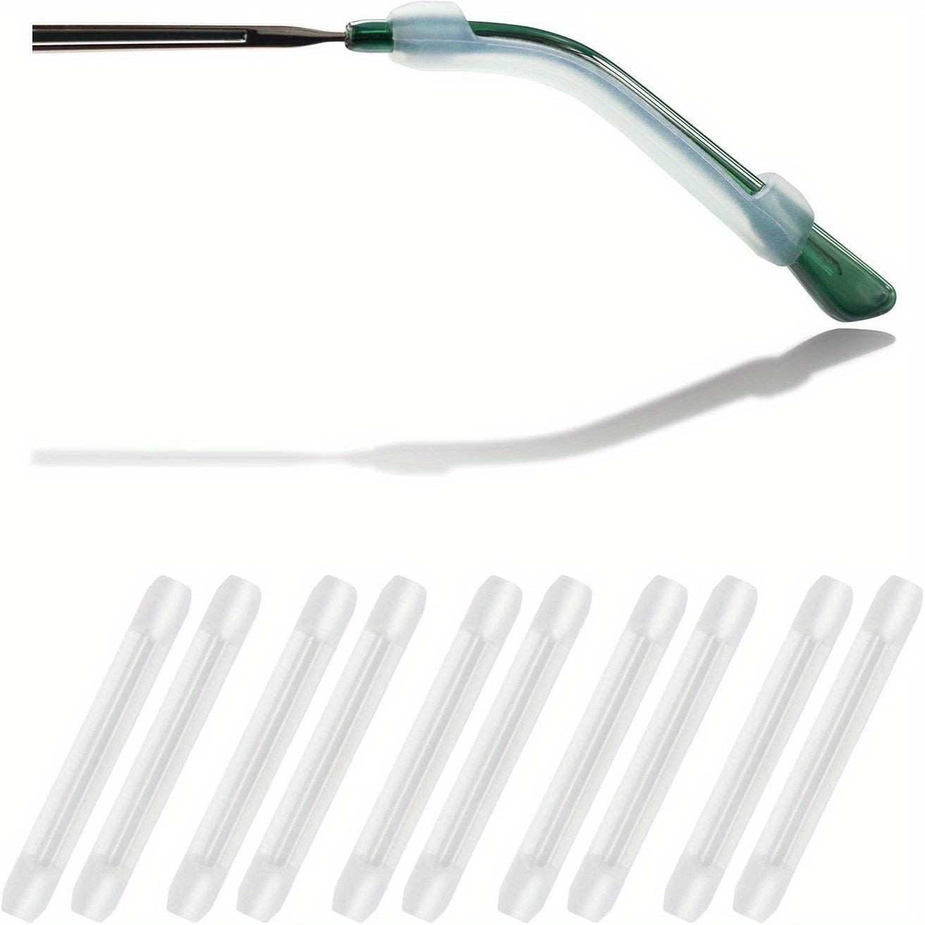5 Pairs Soft Silicone Eyeglasses Temple Tips Sleeve Retainer
