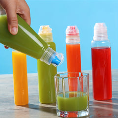 6pcs Portable Straw Bottle Lid Beverage Bottle Screw Lids With Straw