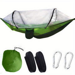 Automatic Quick Open Pole Mosquito Net & Hammock