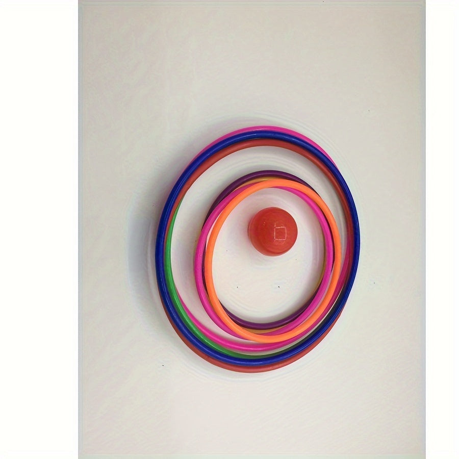 8pcs Mixed Tossing Ring Game Set Outdoor Throwing 13 & Inner Diameter 4pcs Each