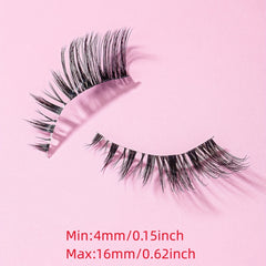 5 Pairs Cat Eye False Eyelashes Fox Eye Lashes Angle Winged