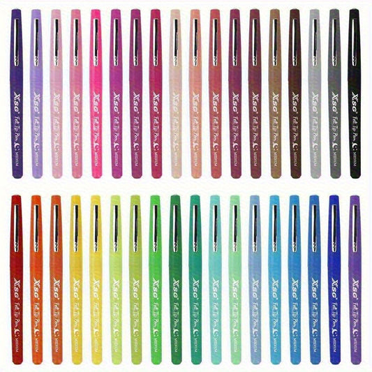 36 KING Ergonomic Gel Pens 0.35mm Fine Tip Bright Colors for Study Office Art