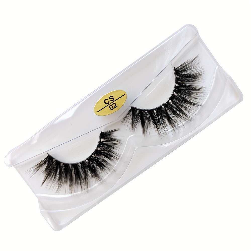 Soft & Fluffy 3D Mink Lashes - Glitter Natural False Eyelashes