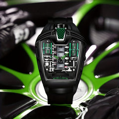 Men's Sports Quartz Watch with Silicone Strap
