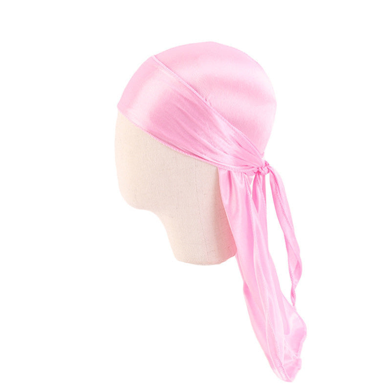 Silky Durag Boy's Pirate Cap Hip Hop Bandana Turban For Kids