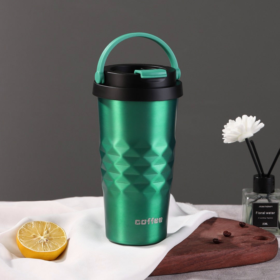 500ml Water Bottle With Lid Portable Tumbler Coffee Mug