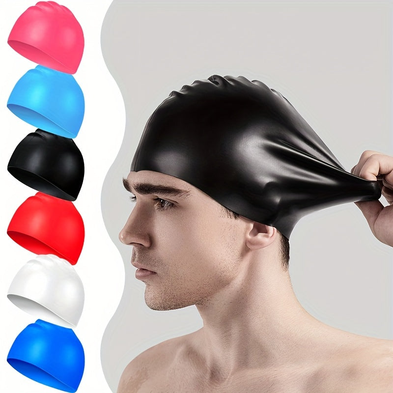 Silicone Swimming Cap for Adults and Kids Swimming Training and Hair Protection