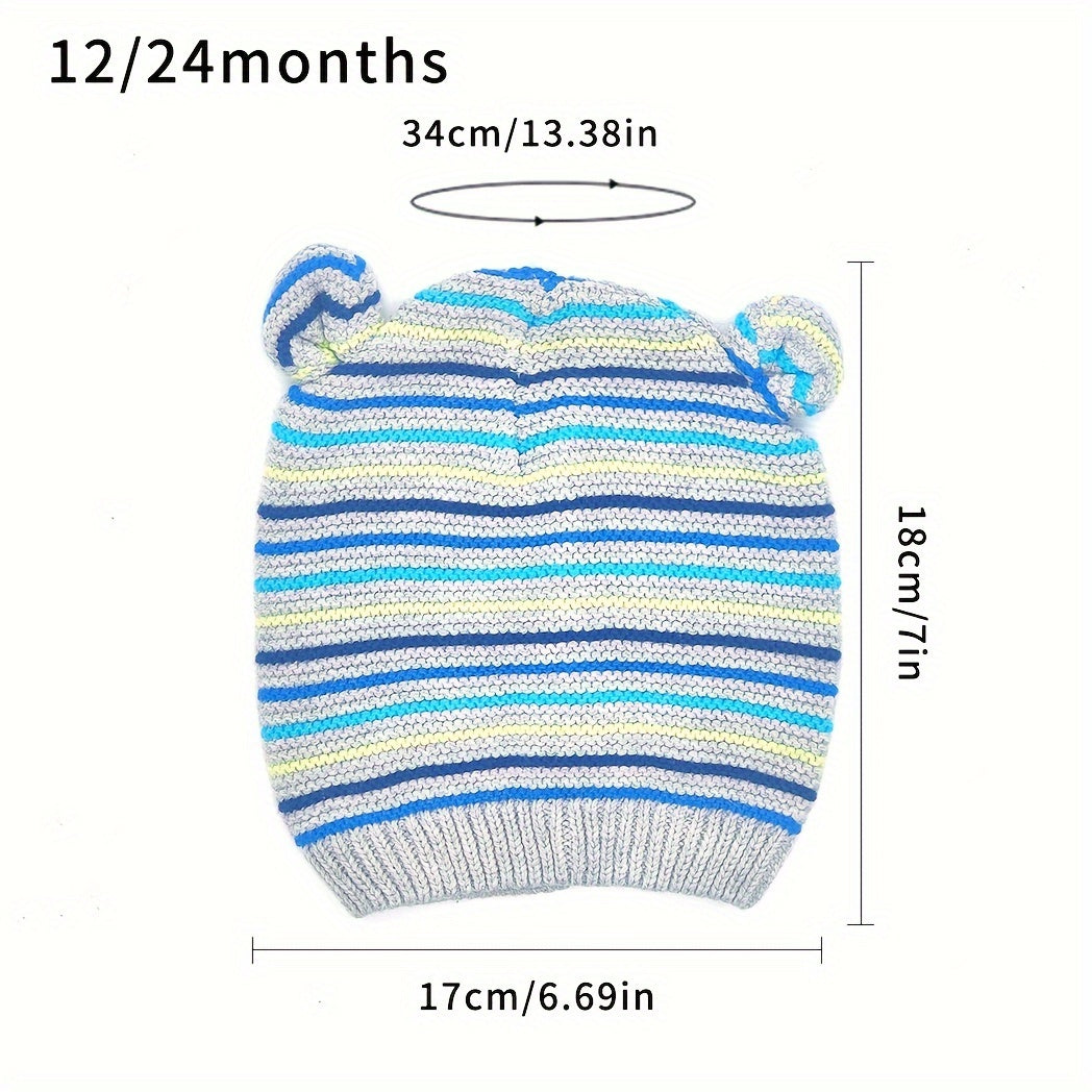 1pc Knitted Baby Hat Warm Beanie