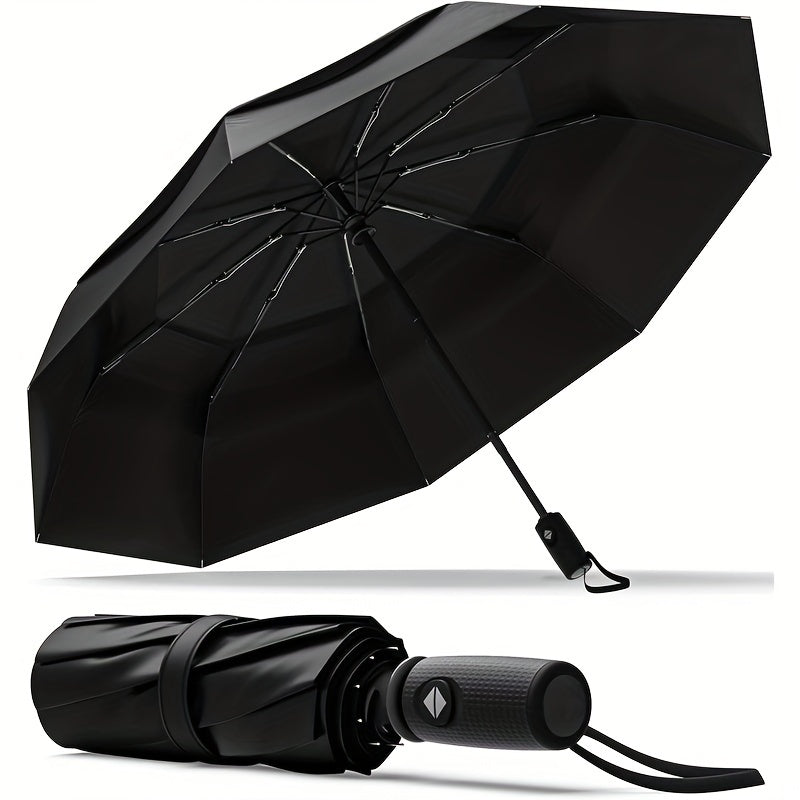Portable Mini Umbrella 10 Ribs Double layer Windproof Sun Protection Umbrella