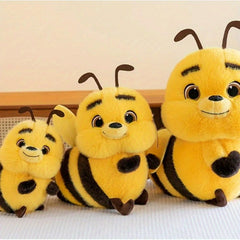 Big Eyed Bee Furry Plush Toy Room Decoration Ornament