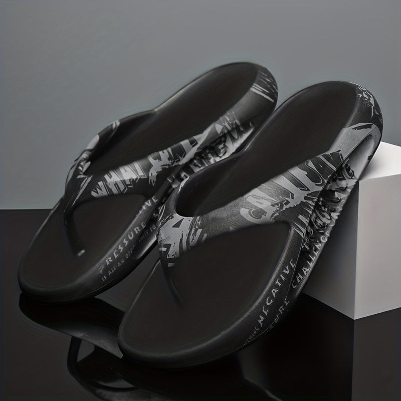 Men's Thong Sandals Casual Non Slip Flip flops Shoes For Indoor Outdoor Beach