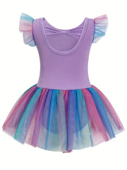 Dreamy Sequin Unicorn Ballet Leotard 95 Cotton Comfy Tutu Dance Dress