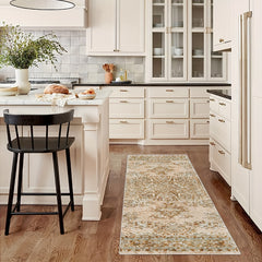 Vintage Floral 2'X10' Soft Kitchen Laundry Rug Long Oriental Hallway Rug