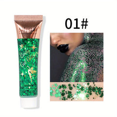 Gel Glitter Eye Shadow Liquid for Face and Body - Polarized Stage Sequins