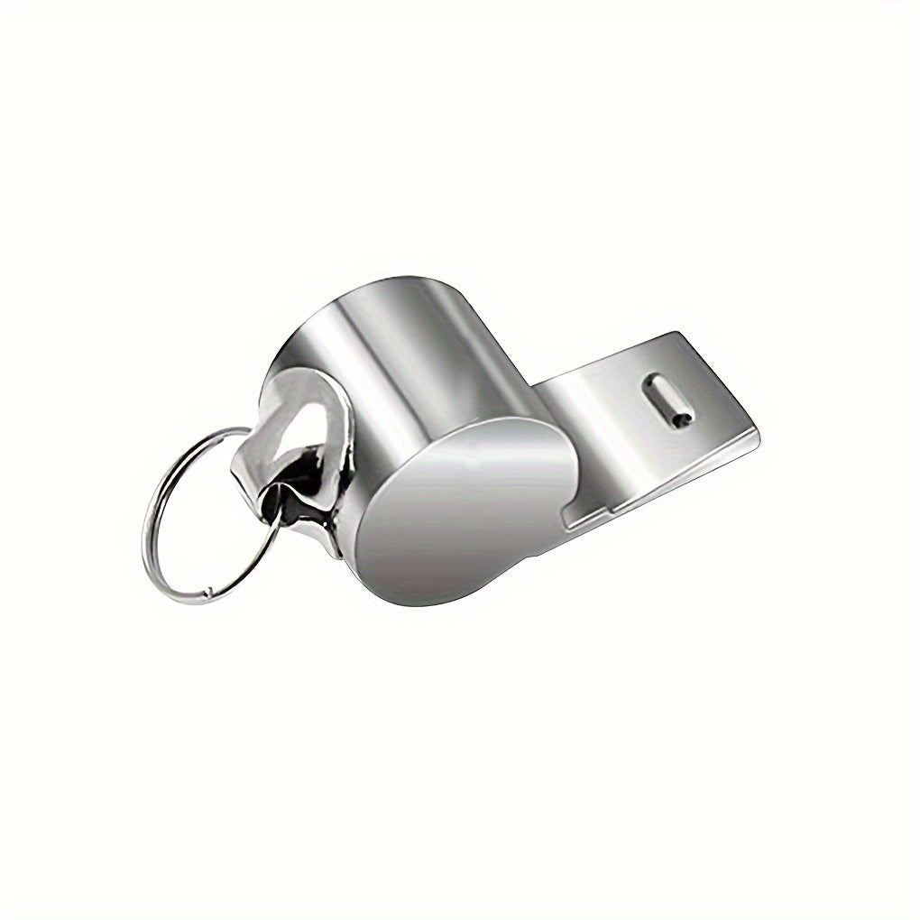 2pcs Stainless Steel Referee Whistles with Lanyard