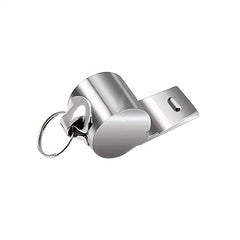 2pcs Stainless Steel Referee Whistles with Lanyard