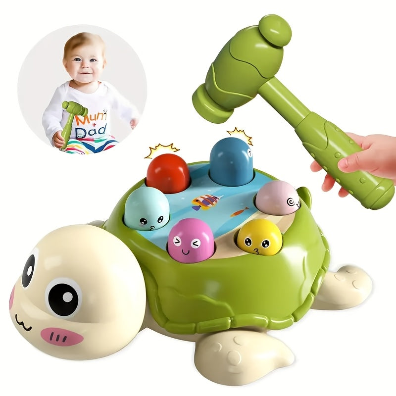 Interactive Turtle Hammer Toy for Toddlers